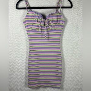 privy Spring Pastel Colored Striped Mini Dress. Size Medium. Absolutely 🥰